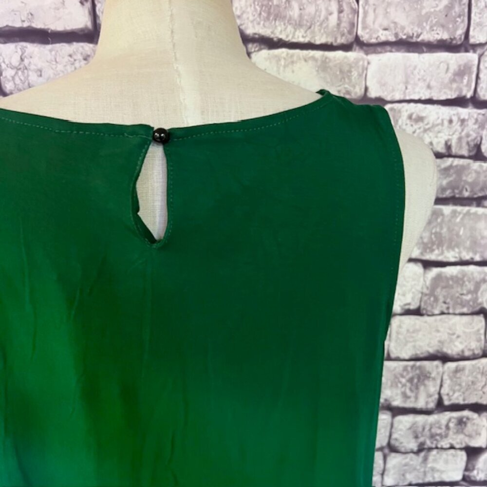 Igenjun NWT Green Sleeveless Blouse Size XL - Picture 6 of 8